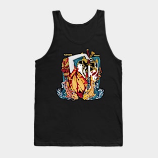 Geisha And Katana Tank Top